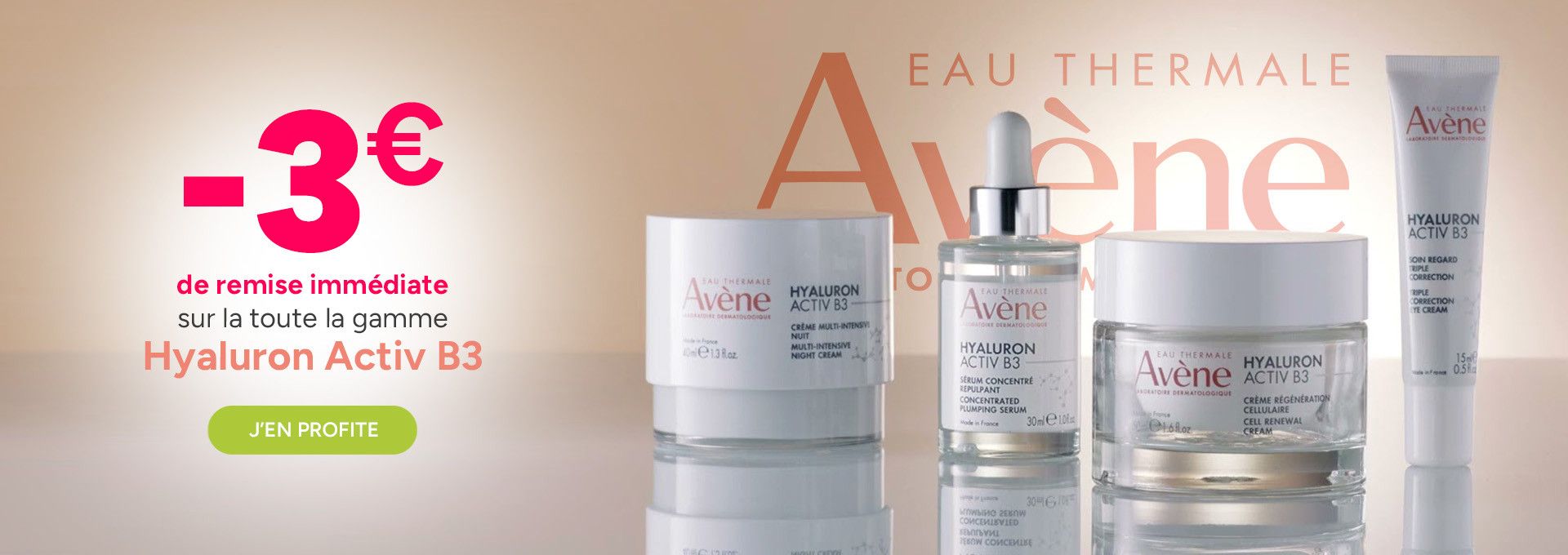 -3€ de remise immédiate sur Avène Hyaluron Activ B3