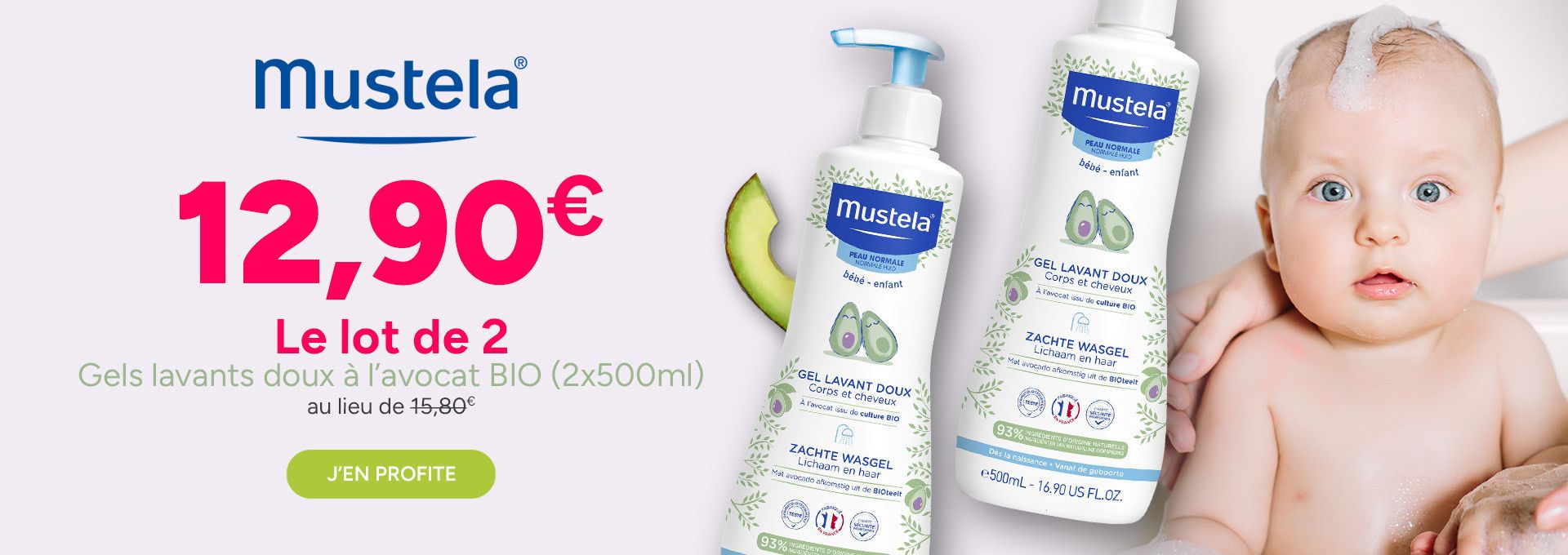promo gel lavant mustela