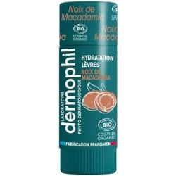 Dermophil Stick à lèvres Noix de macadamia certifié BIO