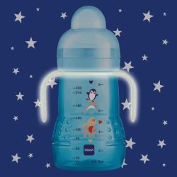 Biberon de transition Nuit 220 ml 4+ mois - Bleu