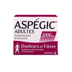 Aspegic 1000Mg Sac 20