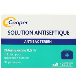 Solution antiseptique Chlorhexidine 0,5% 12x5ml