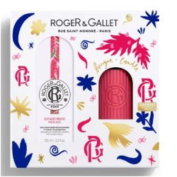 Coffret gingembre rouge eau parfumée bienfaisante et sa bougie