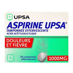 Aspirine Upsa 1000mg Cpr Effv x 20