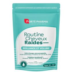 FORTE routine cheveux raides 60 gélules