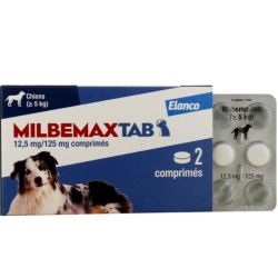 Elanco MilbemaxTab 2 comprimés chiens ≥ 5kg