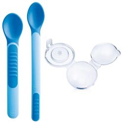 Lot de 2 cuillères thermosensibles + étui de protection