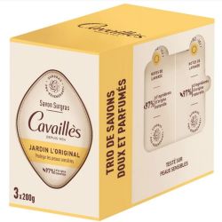 Cavaillès savon surgras jardin l'original 3x200g