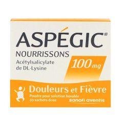 Aspegic 100mg Sac 20