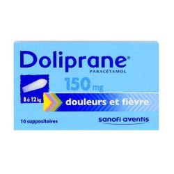 Doliprane 150Mg Sup Bleu  8 12Kg 10