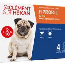 Fiprokil 67mg Spot-on Petit Chien 2/10 Kg Bt/4