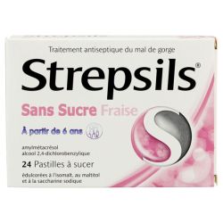 Strepsils Past Fraise Ss /24