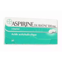 Aspirine du Rhône 500mg 20 cp