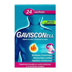 Gavisconell 24 sachets menthe sans sucre