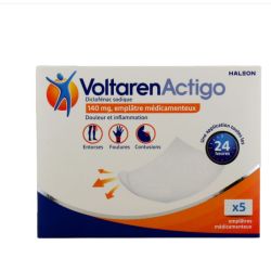 VoltarenActigo 5 emplâtres médicamenteux