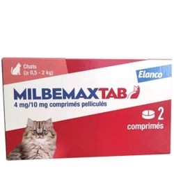 Elanco MilbemaxTab 2 comprimés chats ≥ 0,5-2kg
