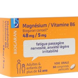 Magnésium 48mg / Vitamine B6 5mg