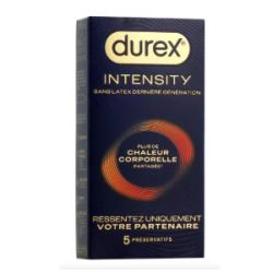 Durex intensity 5 préservatifs sans latex