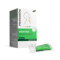 Pranarôm Aromaforce sirop toux sèche et grasse junior 20 Sticks de 5ml