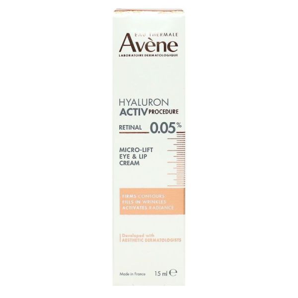 Avène Hyaluron Activ Procedure crème yeux et lèvres 15 ml