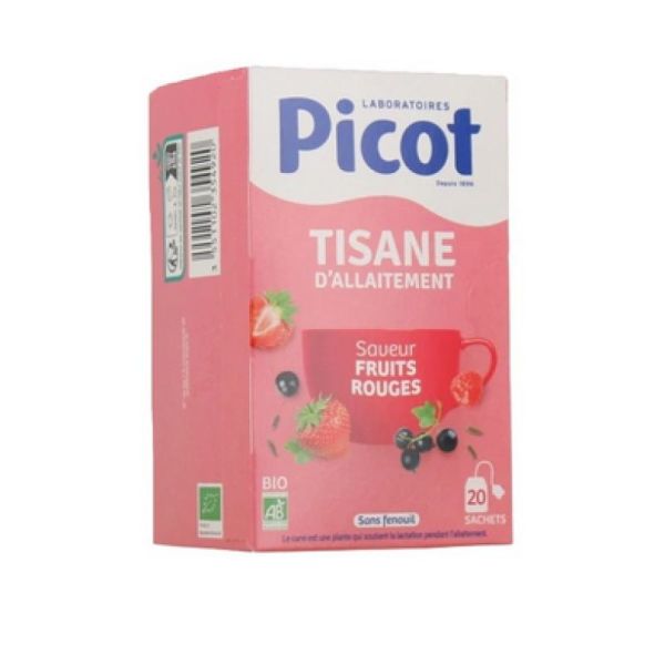 Picot tisaine d'allaitement fruits rouge 20 sachets