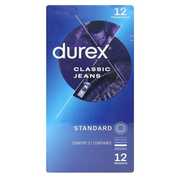Durex Classic Jeans 12 préservatifs standard