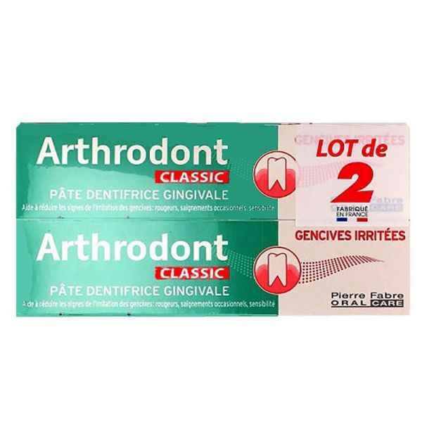 Arthrodont Pate dentifrice Classic 2x75ml