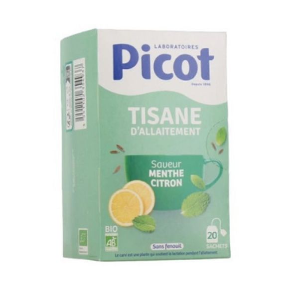 Picot tisane d'allaitement saveur menthe citron 20 sachets