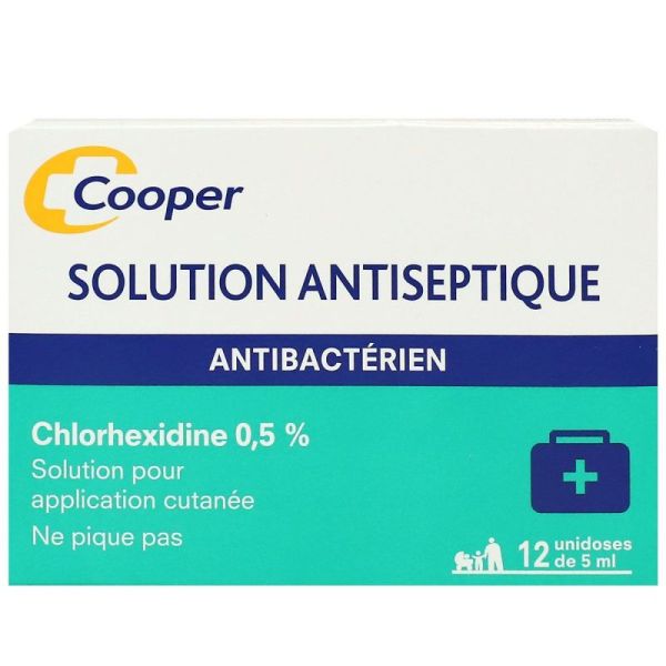 Solution antiseptique Chlorhexidine 0,5% 12x5ml