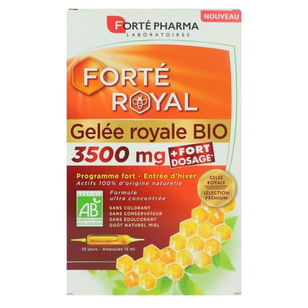 Forté Royal Gelée Royale 3500mg 10 ampoules.