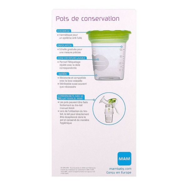 MAM POTS CONSERVATION 120ML x5