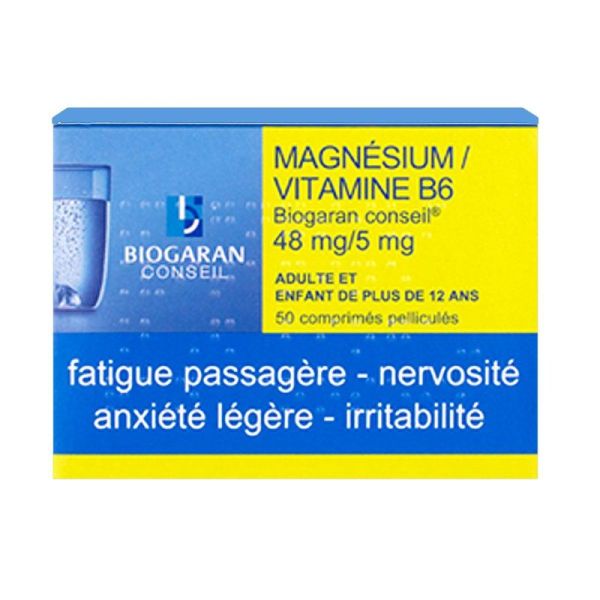 Magnésium 48mg / Vitamine B6 5mg