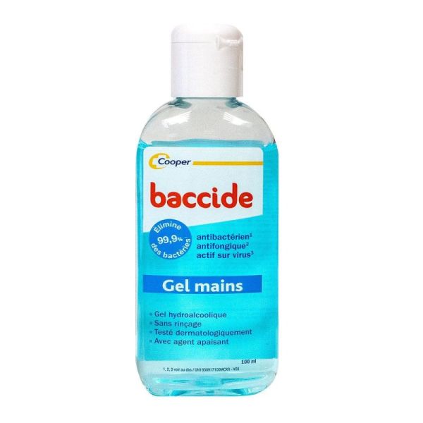 Baccide gel mains hydroalcoolique 100 ml