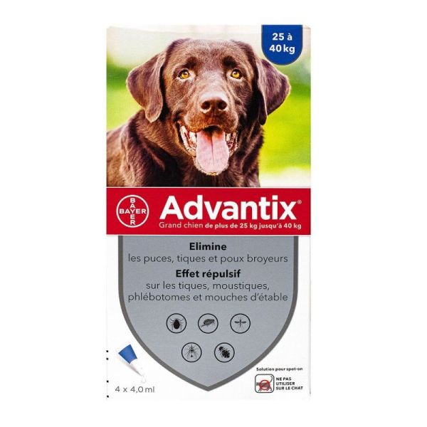 Advantix Sol Ext Chien4Ml  4 P