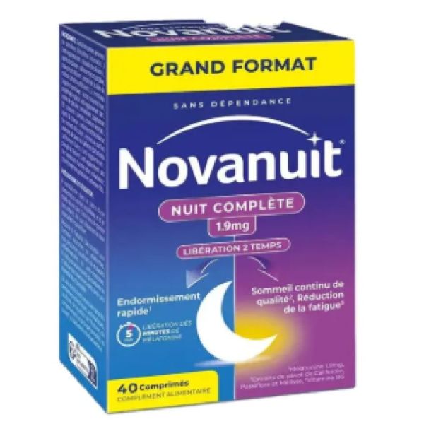 Novanuit nuit complète 1.9 mg 40 cpr