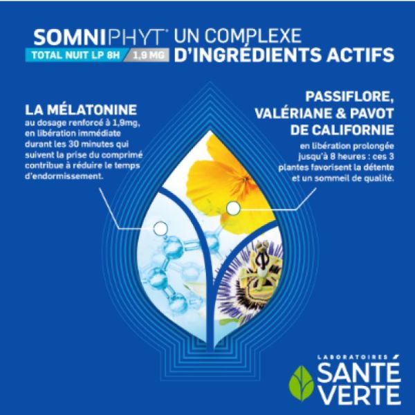 Somniphyt Total nuit 15 comprimés