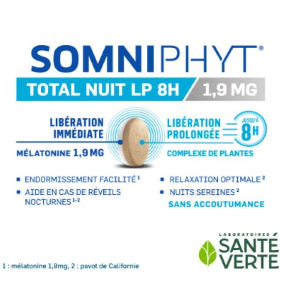 Somniphyt Total nuit 15 comprimés