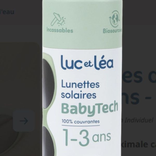 Lunettes solaires 1 - 3 ans cat 4