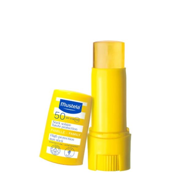 Stick solaire haute protection 50SPF UVB famille 9mL
