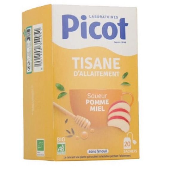 Picot tisane d'allaitement saveur pomme miel 20 sachets