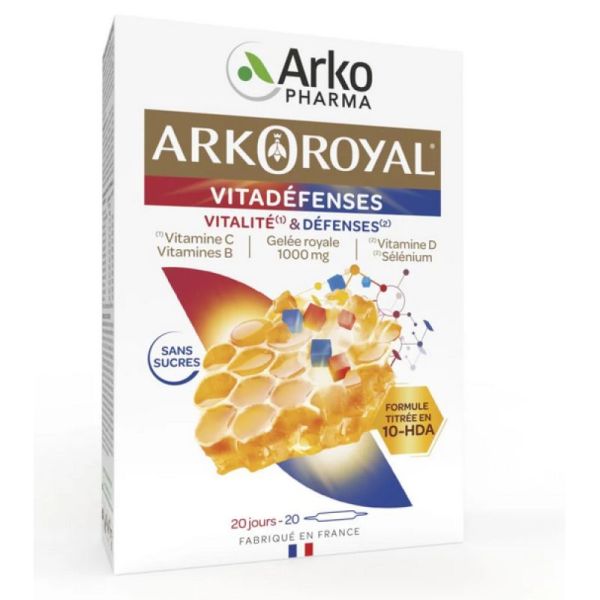 Arkoroyal vitadéfenses 20 ampoules