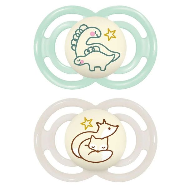 Sucettes Mam Perfect Nuit 6+ mois x2