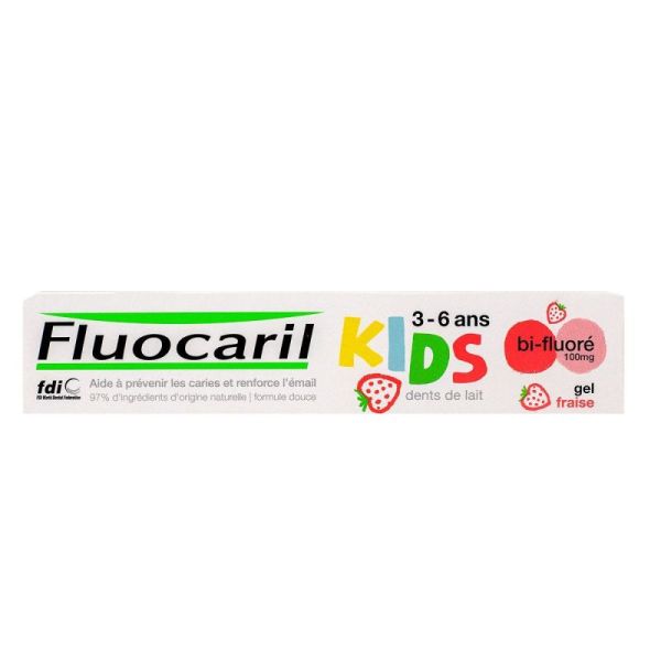 Fluocaril  Kids 3-6ans bi-fluoré saveur fraise