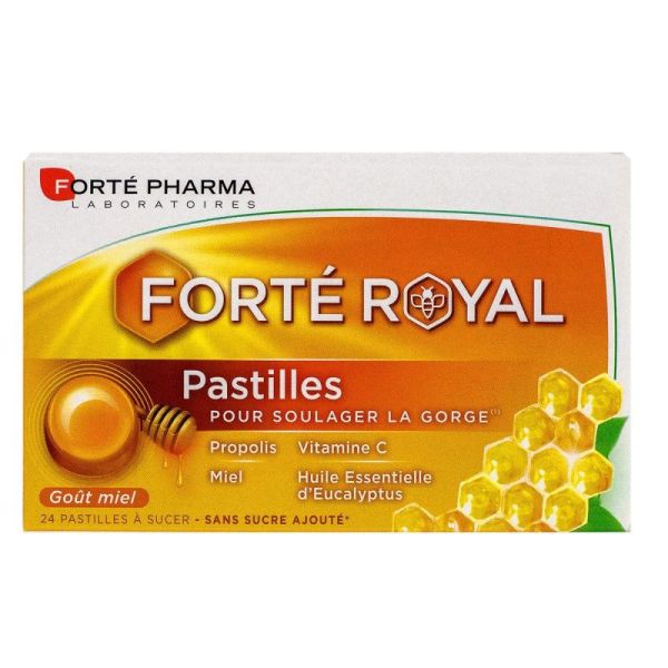 Forte pharma forte royal pastilles gorge goût miel 24 past