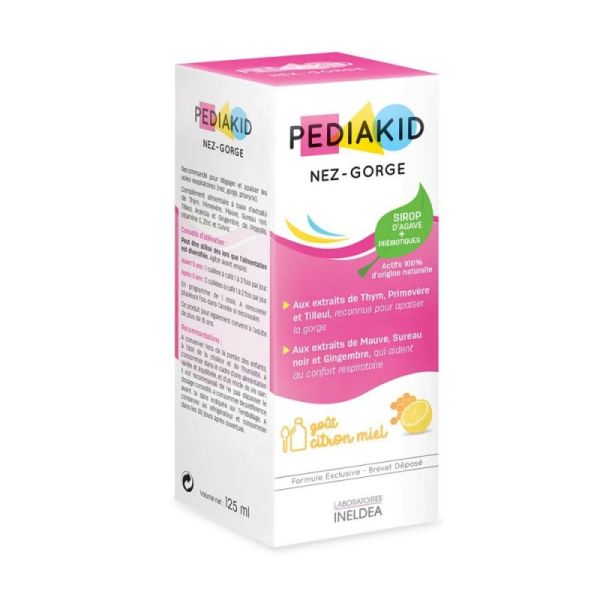 Pediakid nez gorge sirop goût miel citron 125ml