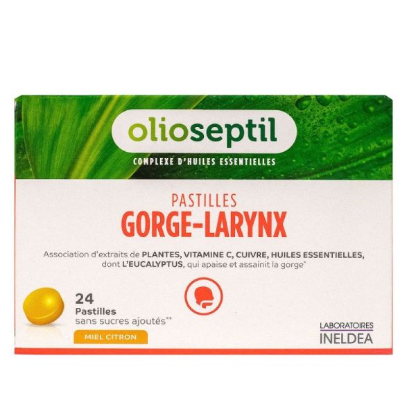 OLIOSEPTIL GORG-LAR MILE/CITRON PASTILLES 24