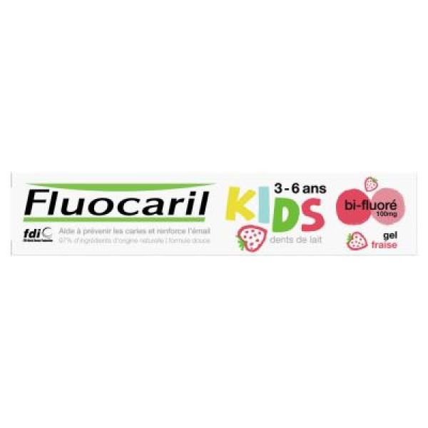 Fluocaril Kids Gel Fraise 50Ml X2