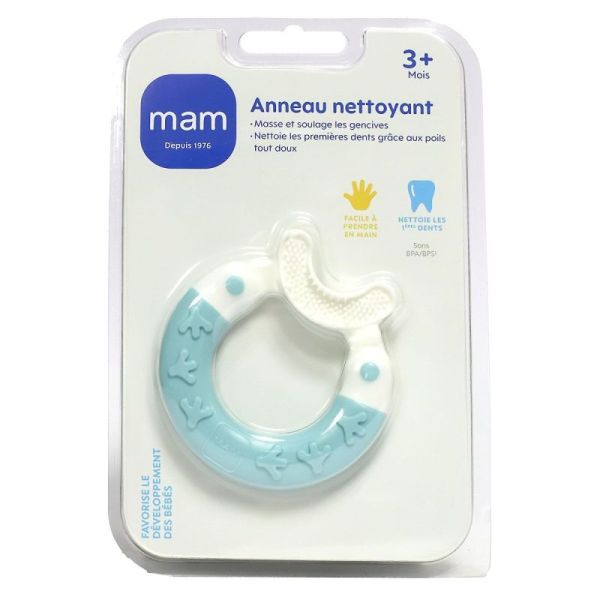 Anneau de dentition nettoyant 3 mois et +
