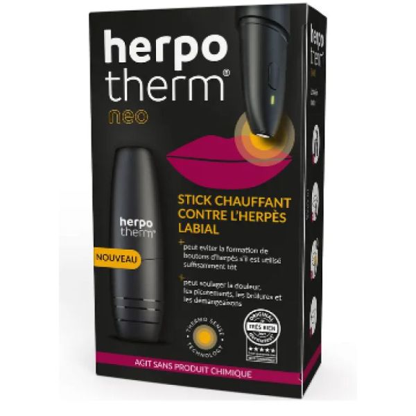 Herpotherm stick chauffant contre l'herpes labial