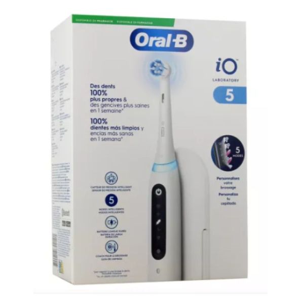 ORAL B iO Brosse à dents électrique série 5 Blanche